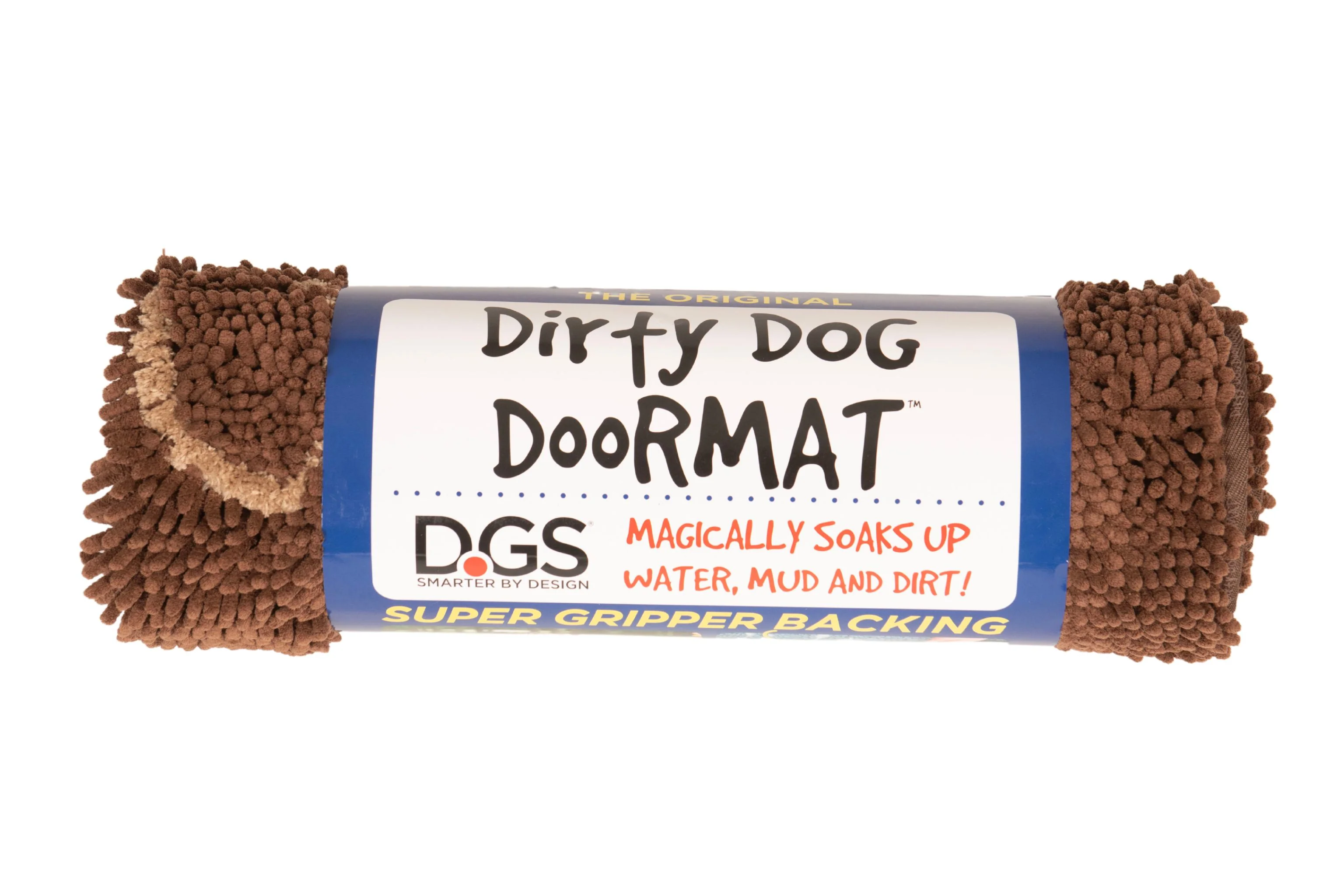 Dogs Gone Smart Dirty Dog Doormat Mocha Brown 35In X 26 in, Large