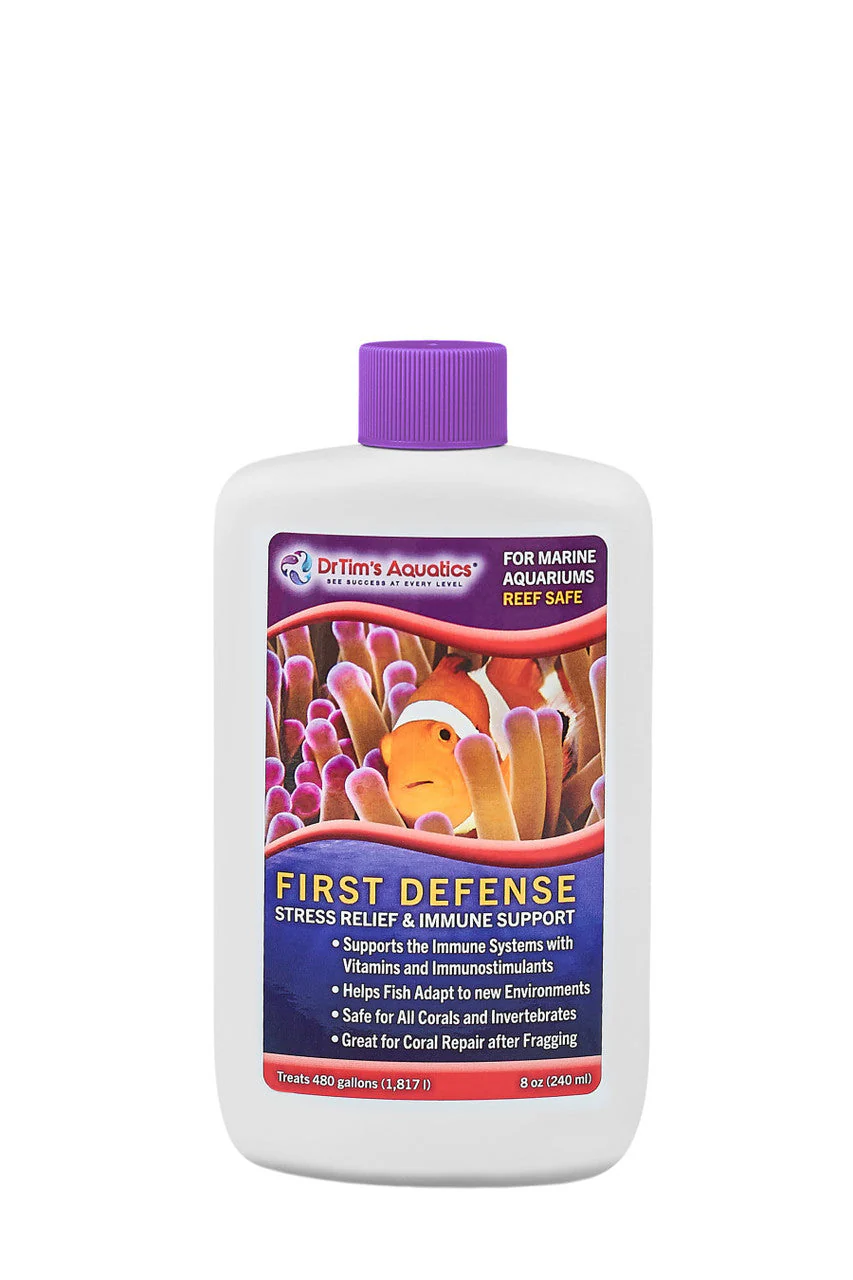 Dr. Tim's Aquatics First Defense Fish Stress Relief & Immune Support for Reef Aquarium 8 fl oz - Image 2
