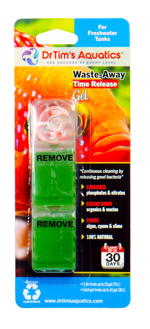 Dr. Tim's Aquatics Waste-Away Freshwater Time Release Gel Water Clarifier 2pk SM - Image 2