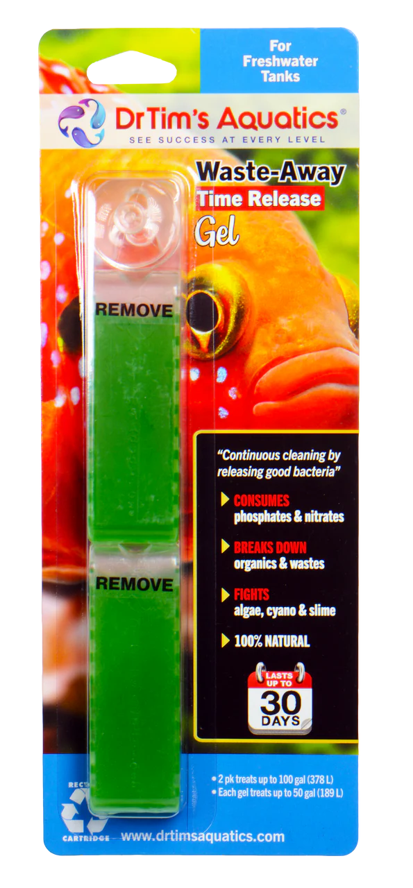 Dr. Tim's Aquatics Waste-Away Freshwater Time Release Gel Water Clarifier MD 2pk