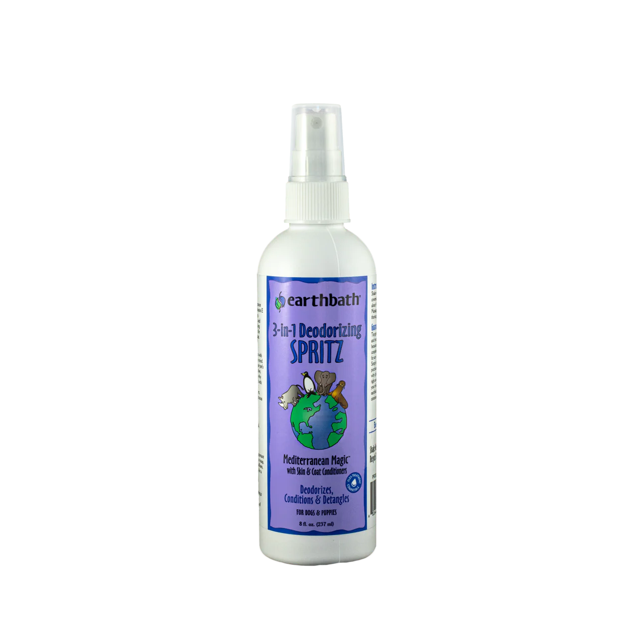 Earthbath 3-IN-1 Deodorizing Spritz for Dogs, Mediterranean Magic 8oz