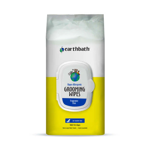 Earthbath Hypo-Allergenic Grooming Wipes, Fragrance Free 100ct - Image 2