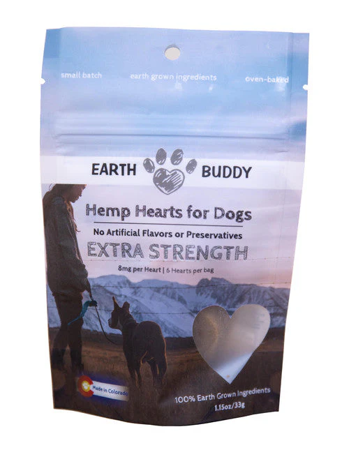 Earth Buddy Hemp Hearts for Dogs Extra Strength 8 mg 5.5 oz - Image 2