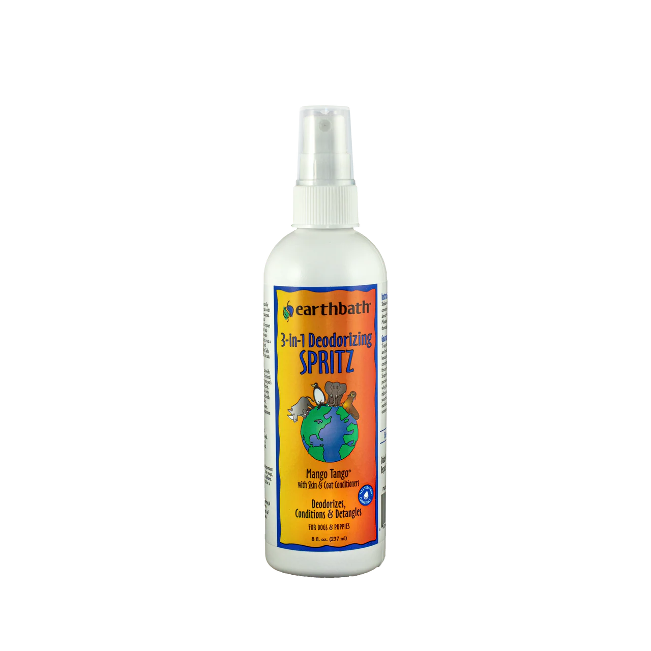 Earthbath 3-IN-1 Deodorizing Spritz for Dogs, Mango Tango 8oz