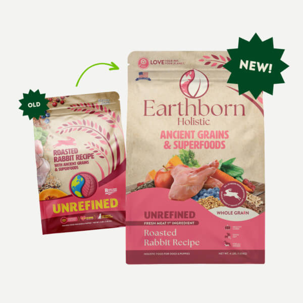 EARTHBORN DOG UNREFINED ANCIENT GRAINS RABBIT 25LB - Image 2