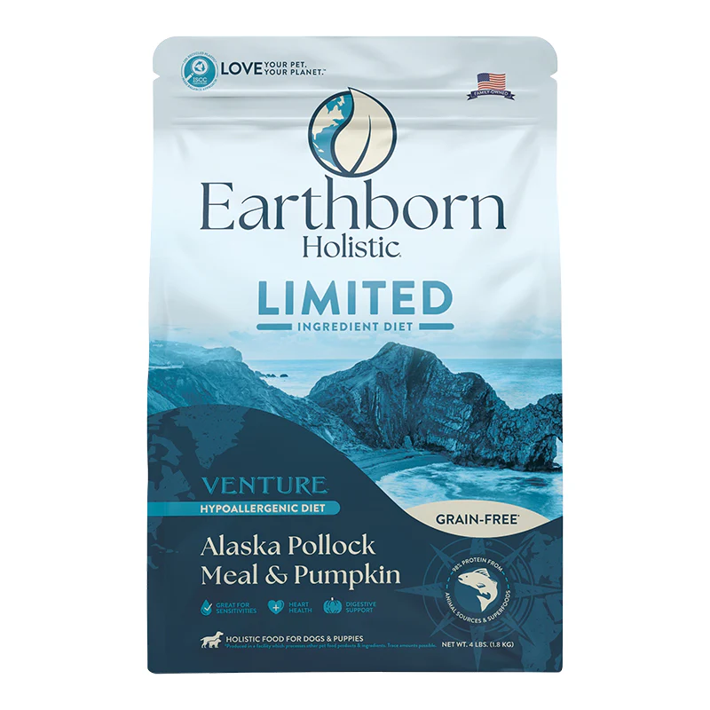 EARTHBORN DOG VENTURE GRAIN FREE POLLUCK PUMPKIN 4LB