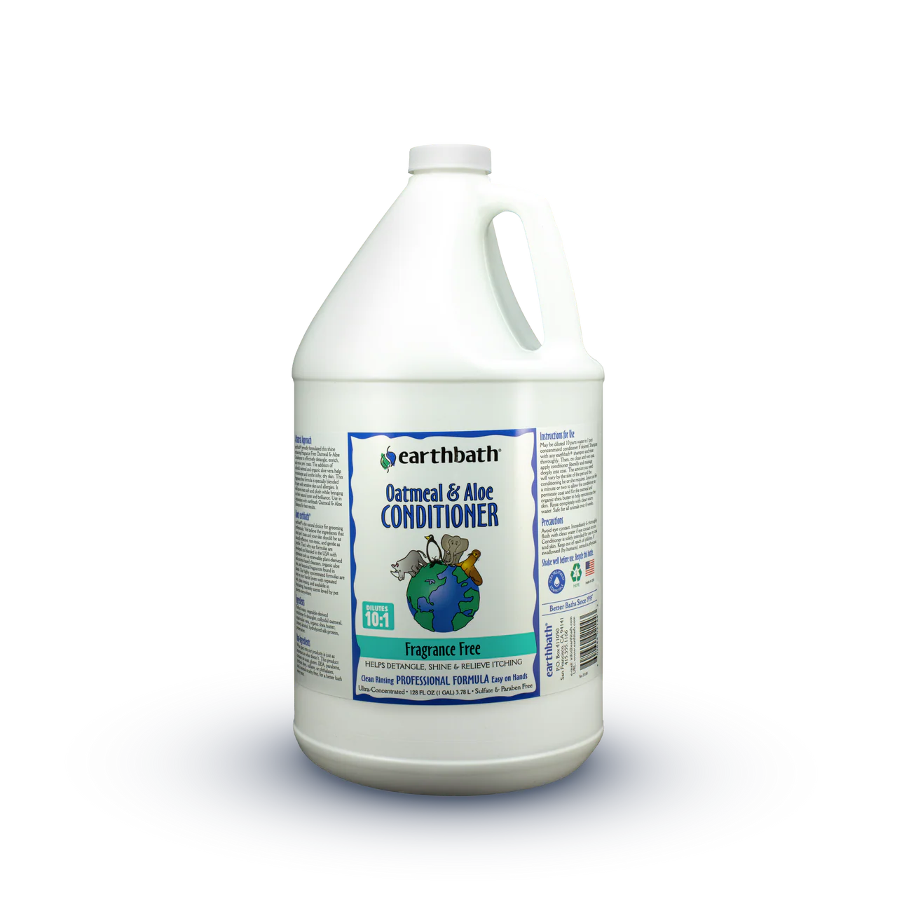 Earthbath Oatmeal & Aloe Conditioner, Fragrance Free 128oz