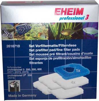 EHEIM Set Of Prefilter & Fine Filter Pads 2071/2073/2075 5 Pk. (1 Pre 4 Fine) {L+1} 207065