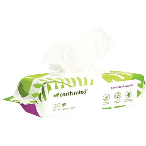 Earth Rated Dog Grooming Wipes Lavender 100 Count - Image 2