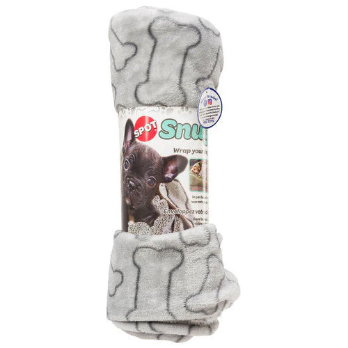 Spot Snuggler Bones Blanket Grey 40 in x 60 in - Image 2