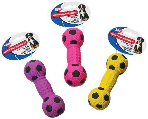 Ethical Stuffed Latex Soccerball Dumbbell 1ea - Image 2