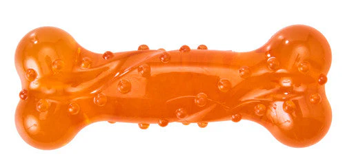 Spot Play Strong Scent-Sation Bone Dog Toy Orange 5in - Image 2