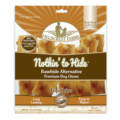 Fieldcrest Farms Nothin' to Hide Peanut Butter Flip Chips Roll Dog Treat 8.5 oz 8 pk - Image 2