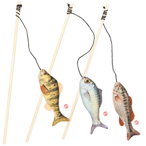 Spot Gone Fishin Teaser Wand Catnip Toy Assorted - Image 2