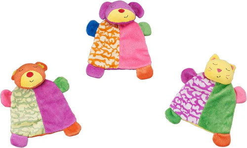 Spot Lil Spots Plush Dog Toy Blanket Assorted Multi-Color 7 in 1ea - Image 2