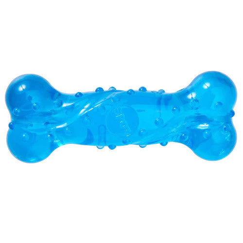 Spot Play Strong Scent-Station Bone Dog Toy Bacon Blue 6 in - Image 2
