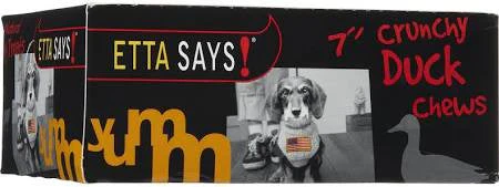 Etta Says Crunchy Duck Chew For Dogs-7-inch-{L+x}
