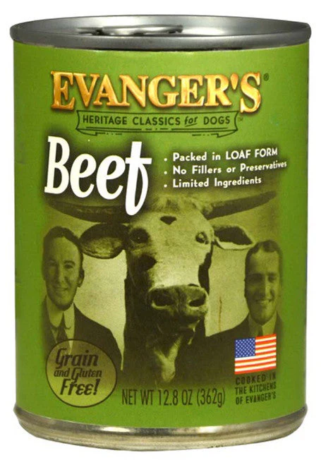 Evanger's Heritage Classic Wet Dog Food Beef 12.8oz 12pk - Image 2