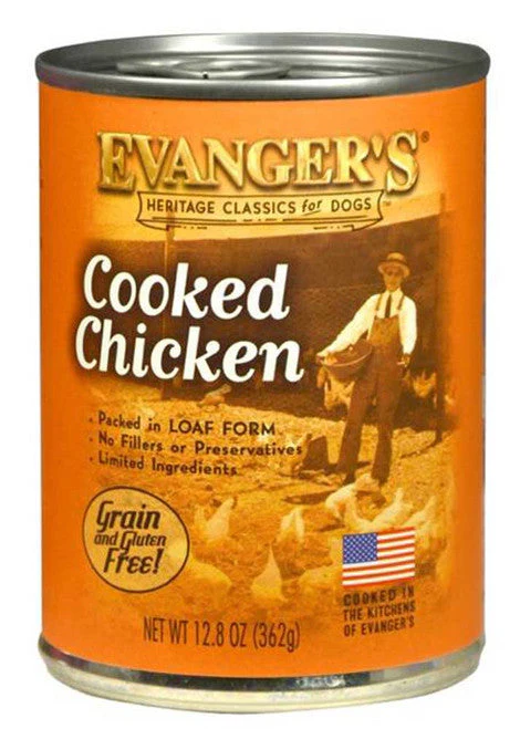 Evanger's Heritage Classic Wet Dog Food Cooked Chicken 12.8oz 12pk - Image 2