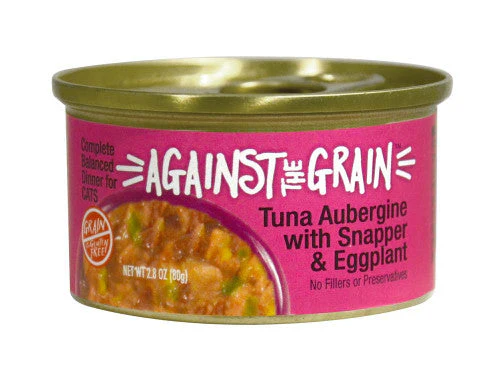 Against the Grain Tuna Aubergine With Snapper & Eggplant Dinner Wet Cat Food 2.8oz - Image 2