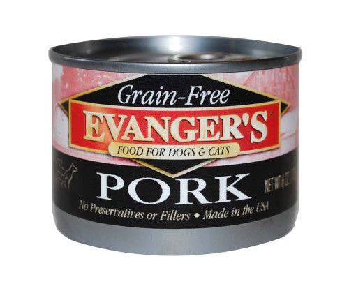 Evanger's Grain-Free Wet Dog & Cat Food Pork 6oz 24pk - Image 2