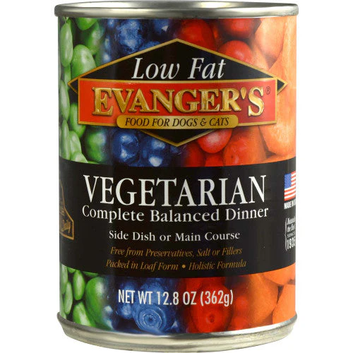 Evanger's Super Premium Wet Dog & Cat Food Vegetarian 12.8oz 12pk - Image 2