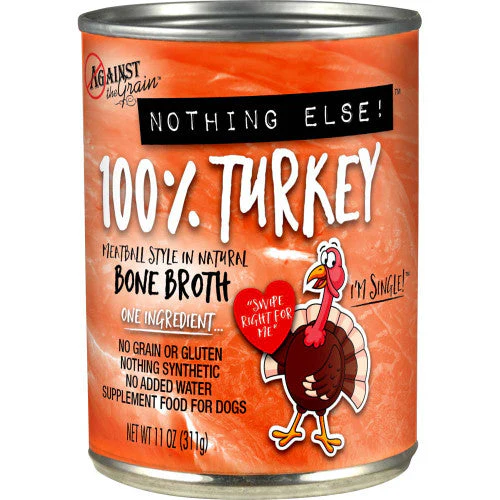 Against the Grain Nothing Else 100% One Ingredient Adult Wet Dog Food Turkey 11oz - Image 2