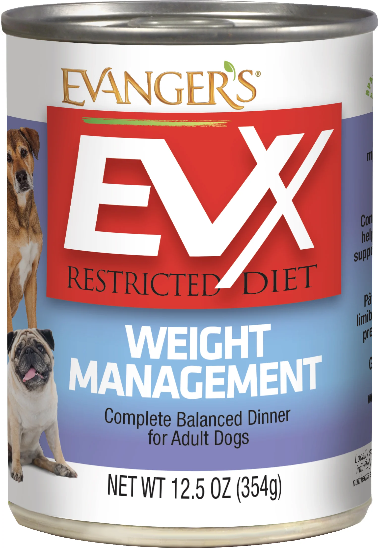 Evanger's EVx Restricted Diet Weight Management Wet Dog Food 12ea/12.5 oz