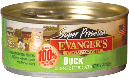 Evanger's Super Premium Wet Cat Food Duck 5.5oz 24pk - Image 2