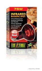 Exo Terra Infrared Basking Spot Lamp 75w Pt2142{L+7}