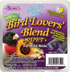 F.M. Brown's Garden Chic! Bird Lovers Suet 8/11oz {L+1}  423075