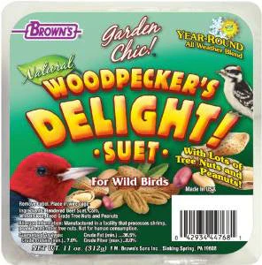 F.M. Brown's Garden Chic! Woodpeckers Suet 8/11.5oz {L+1} C= 423081