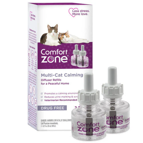 Comfort Zone Multicat Calming Diffuser Refill, 48 ml-2 Pack, 60 Day Use 2 pack - Image 2
