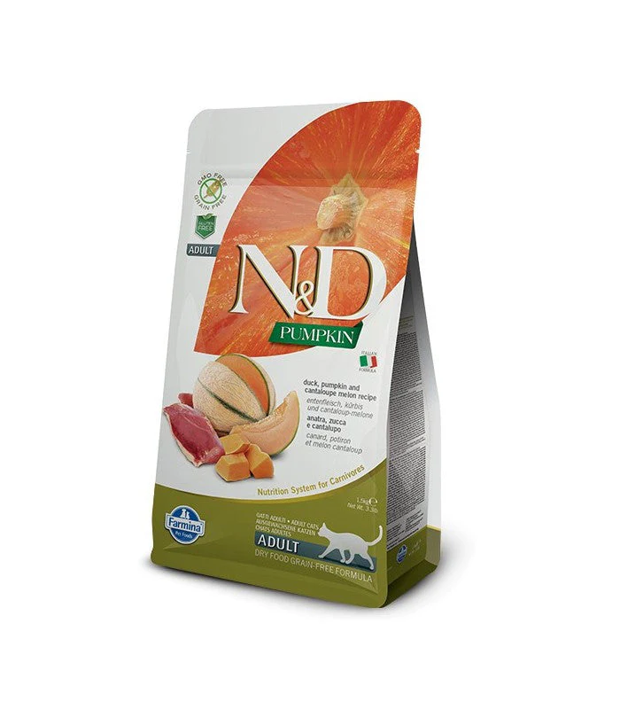 Farmina N&d Grain-free Pumpkin Duck & Cantaloupe Adult Cat 3.3lb {L+1}