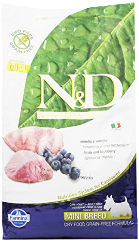 Farmina N&d Natural And Delicious Prime Mini Adult Lamb & Blueberry Dry Dog Food-5.5-lb-{L-x} - Image 2