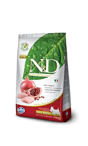 Farmina N&d Natural And Delicious Grain Free Mini Adult Chicken & Pomegranate Dry Dog Food-15.4-lb-{L+1x} - Image 2
