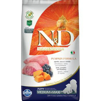 Farmina Natural & Delicious PUMPKIN PUPPY MEDIUM BREED LAMB 26.4lb {L+1x}