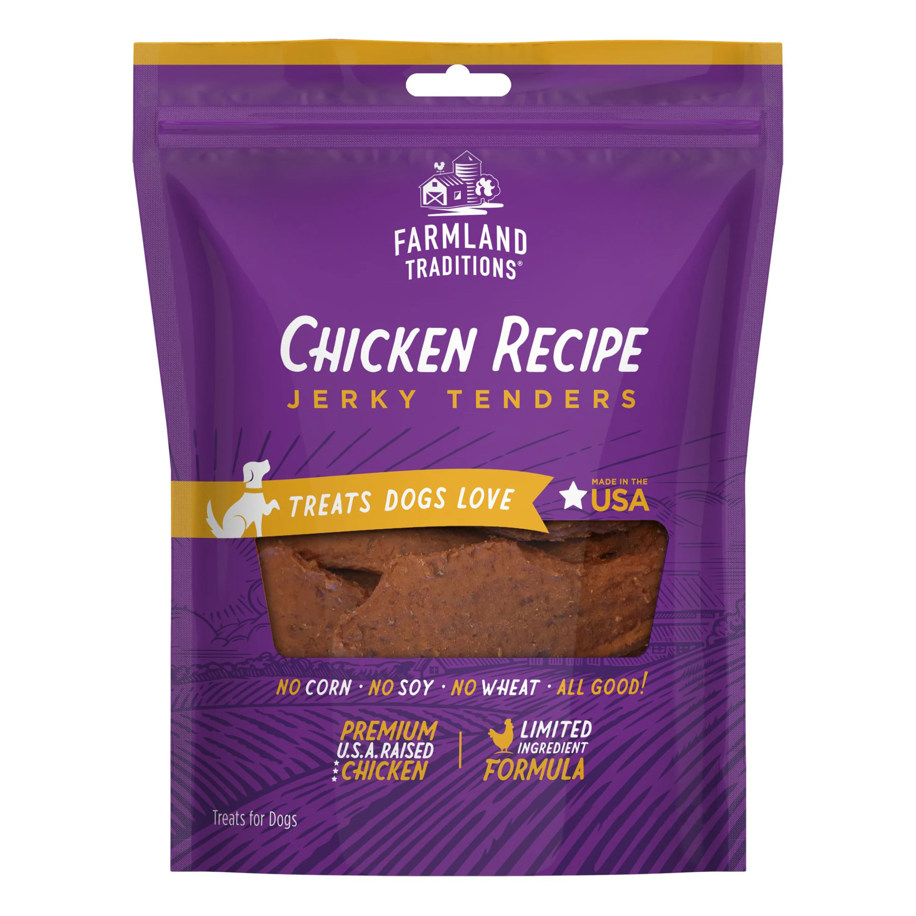 Farmland Traditions Simple Snacks Chicken Jerky Tenders Dog Treats 16 oz