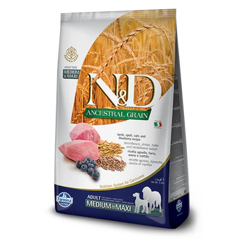 FARMINA DOG ANCESTRAL GRAIN LAMB BLUEBERRY MEDIUM & MAXI 26.4LB - Image 2