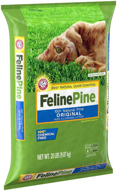 Feline Pine Original Non-Clumping Cat Litter 20 lb - Image 2