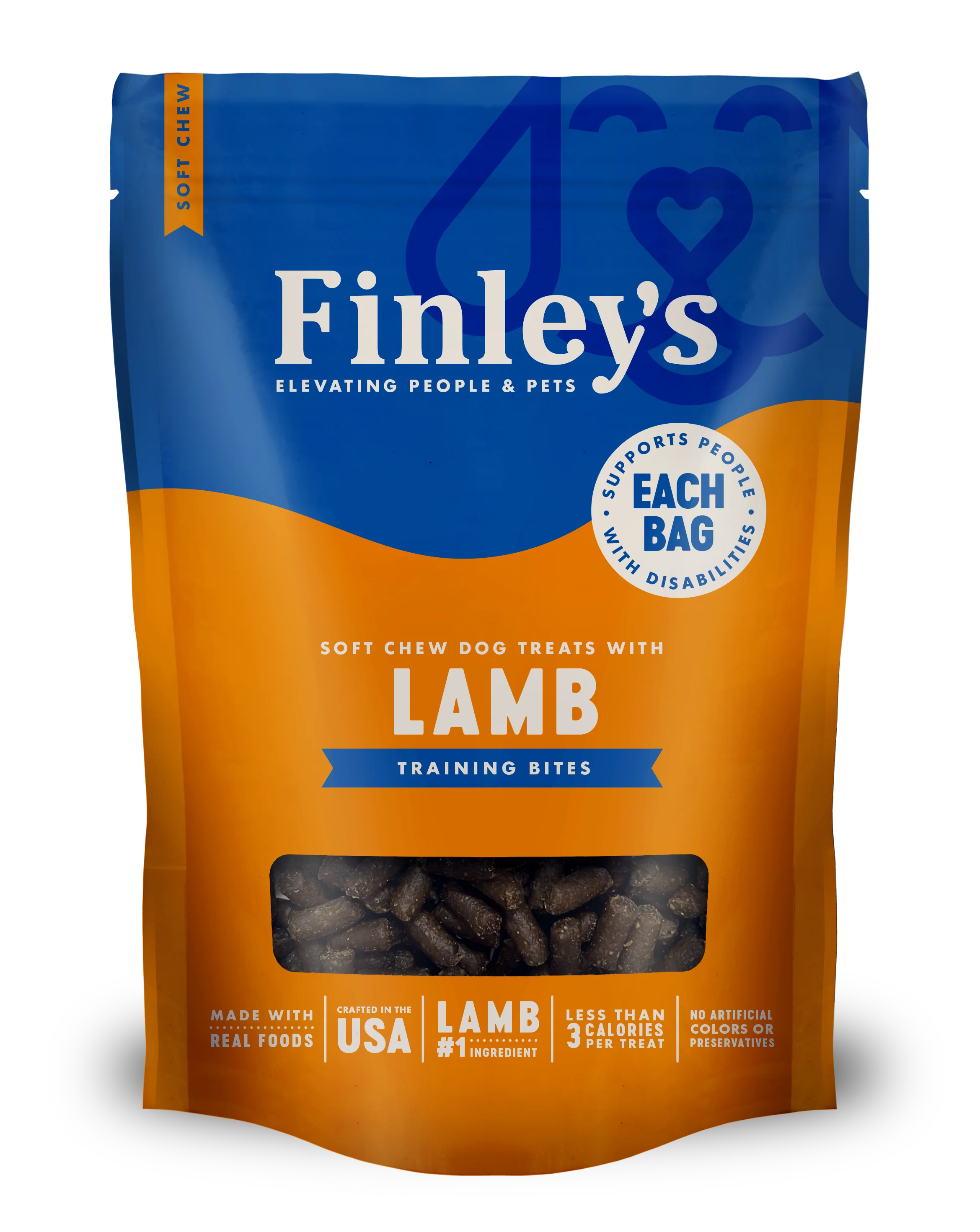 Finley's Barkery Soft Chew Trainer Bites Dog Treats Lamb 6 oz