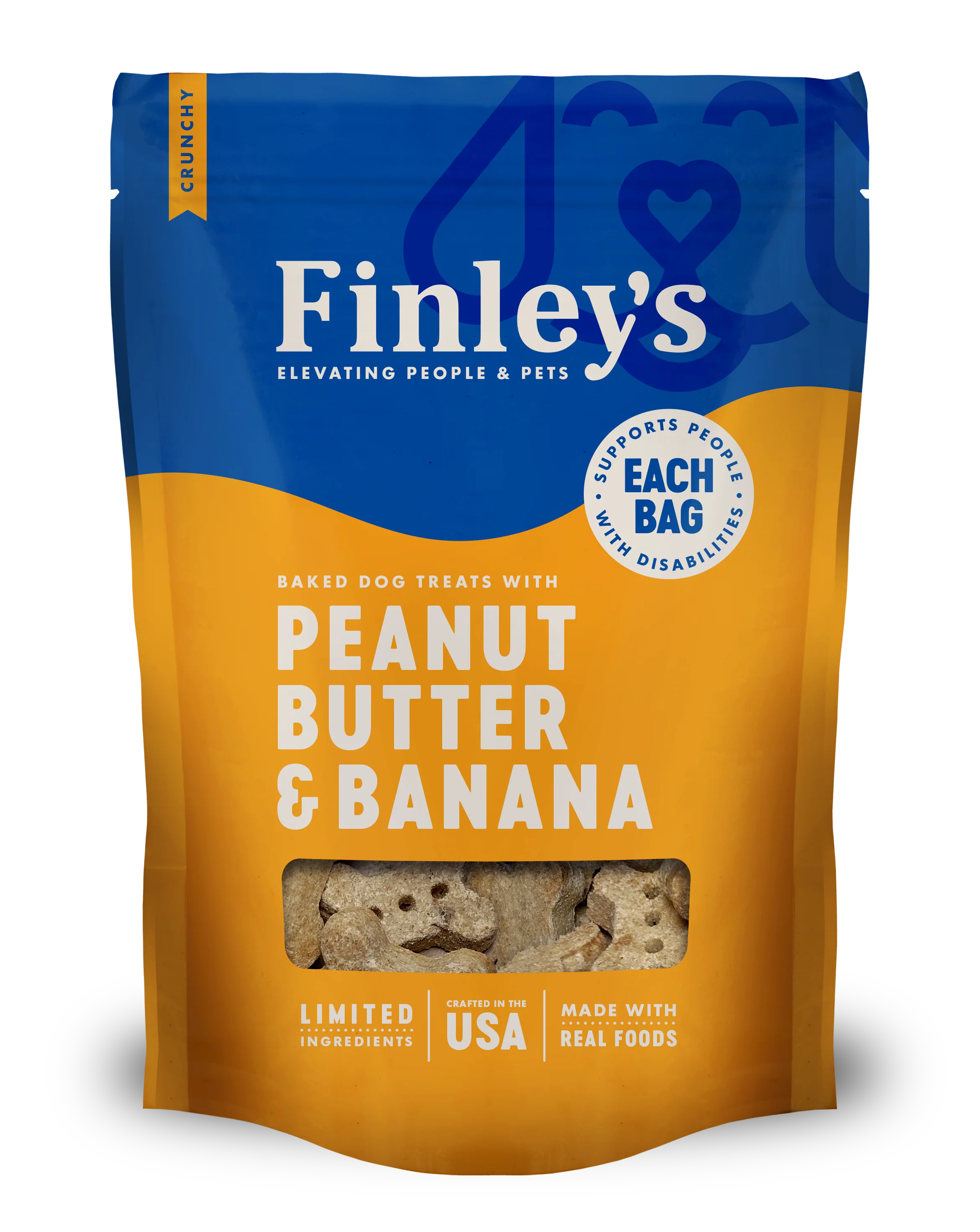 Finley's Barkery Wheat Free Dog Biscuit Peanut Butter Banana 12 oz