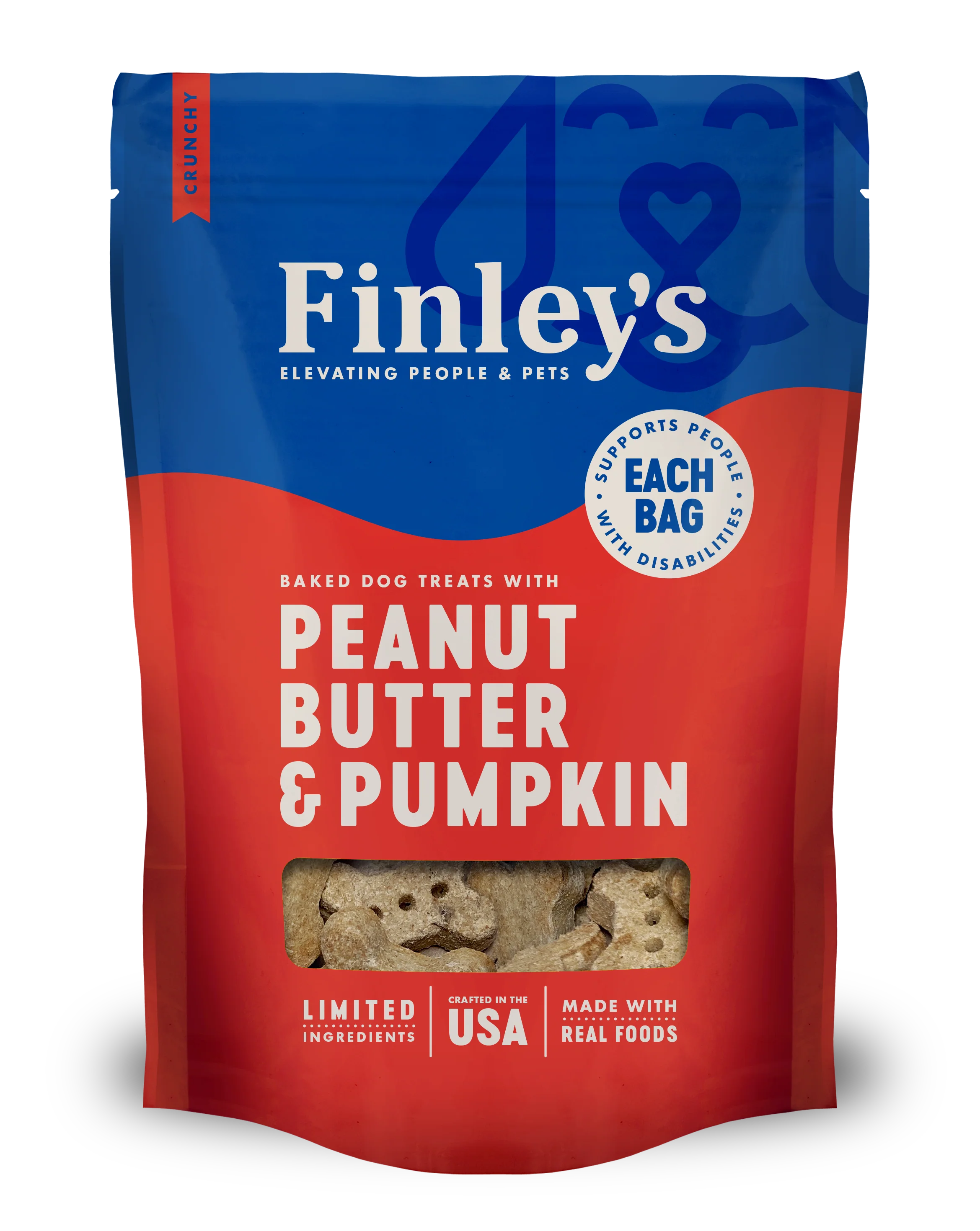 Finley's Barkery Wheat Free Dog Biscuit Peanut Butter Pumpkin 12 oz