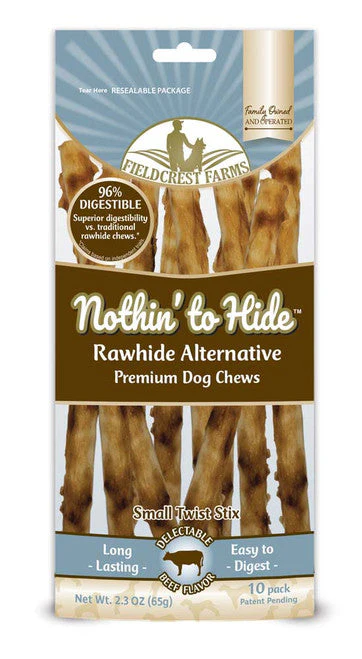 Fieldcrest Farms Nothin' To Hide Twist Stix Dog Treat Beef 10pk - Image 2