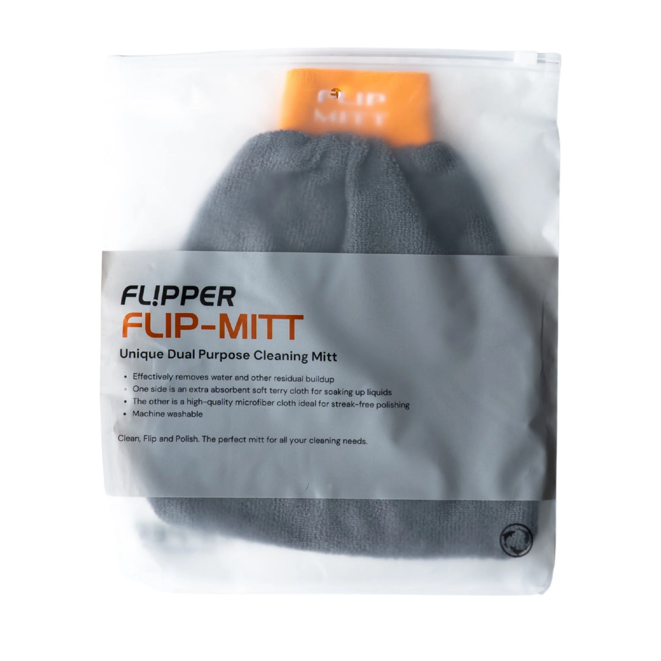 Flipper Cleaner Flip Mitt Dual Purpose Cleaning Mitt