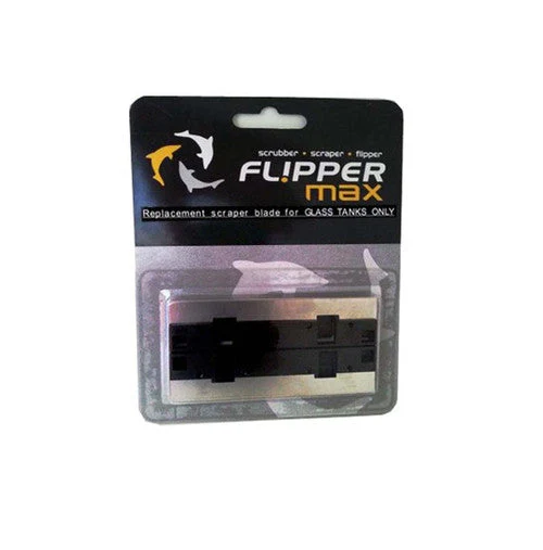 Flipper Cleaner Stainless Steel Replacement Blades for Glass Aquariums Black Max 2 Pack - Image 2