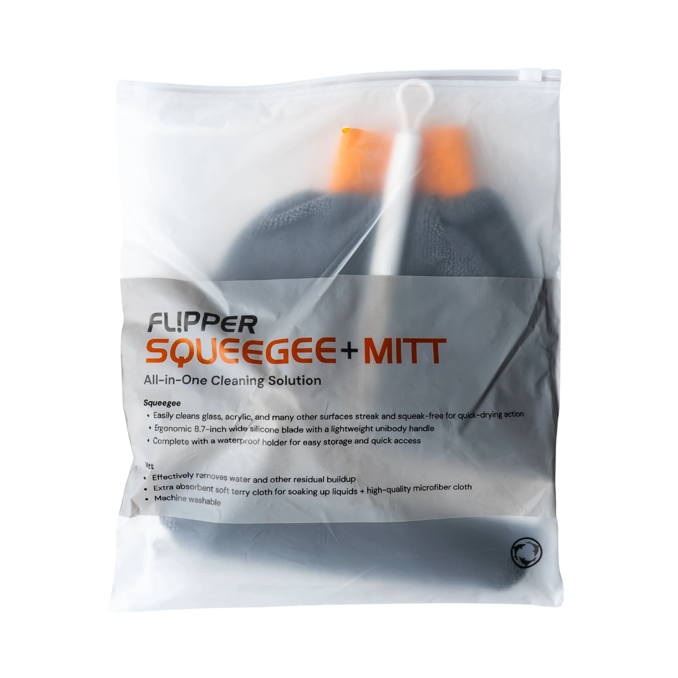 Flipper Cleaner Squeegee + Mitt All-In-One Cleaning Solution