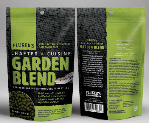 Fluker's Crafted Cuisine Garden Blend Dry Food 6.75 oz - Image 2