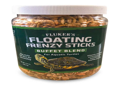 Fluker's Buffet Blend Aquatic Turtles Floating Frenzy Sticks Freeze Dried Food 11.5 oz - Image 2