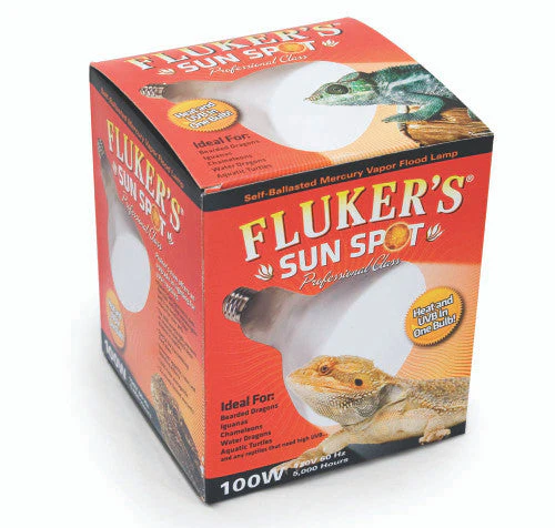 Fluker's Sun Spot Mercury Vapor Bulb White 100 Watt - Image 2